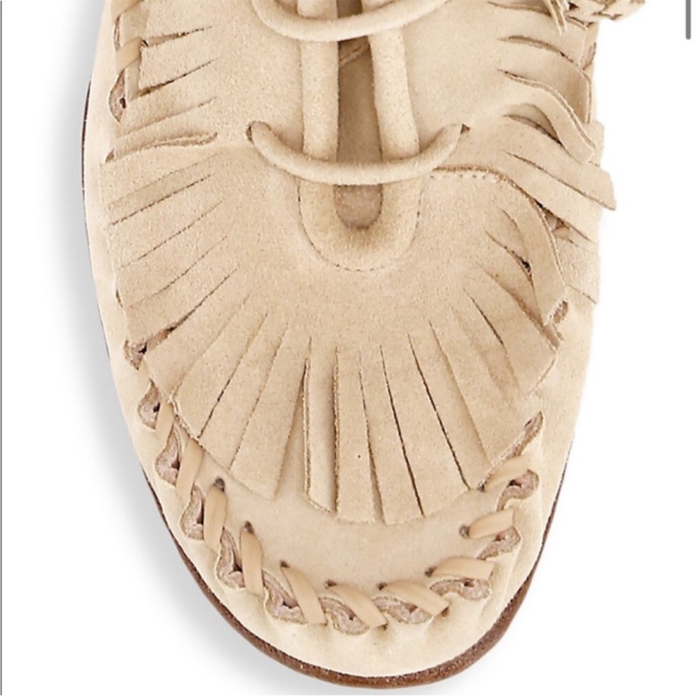 New Coach Fringe Suede Moccasin Ankle Boots. Box not included - Picture 5 of 6